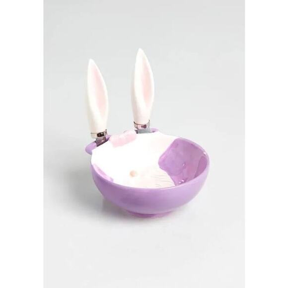 NWT ModCloth Going Gnome For Easter Brunch Ceramic Serving Bowl - Picture 1 of 3
